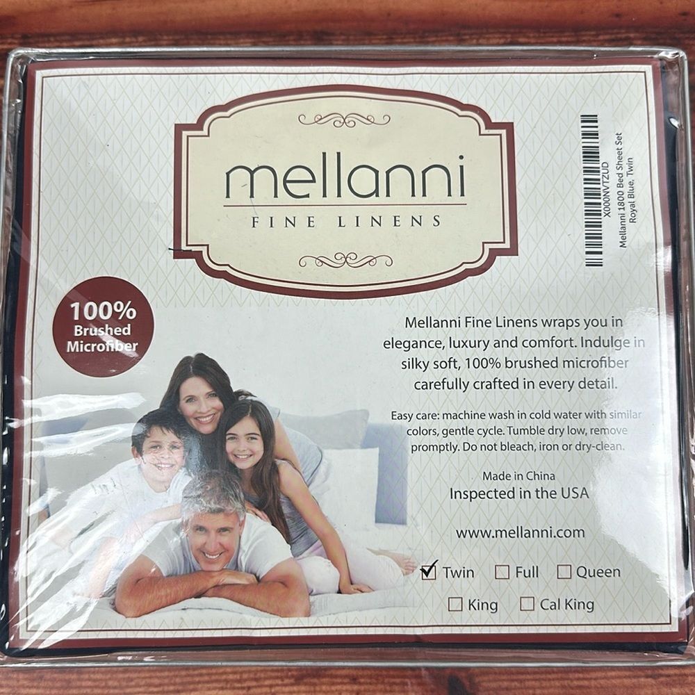 Mellani Brushed Microfiber Twin Sheet Set